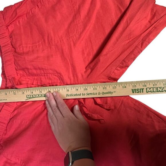 Liz Claiborne linen blend coral pants L - Picture 14 of 16